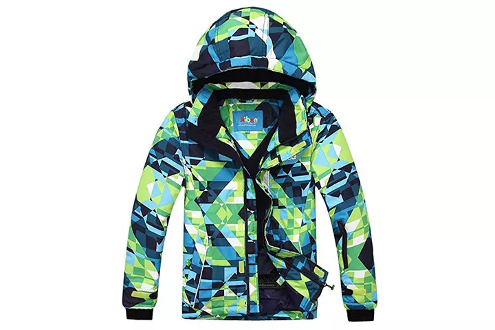 PHIBEE Big Boy's Waterproof Ski Jacket