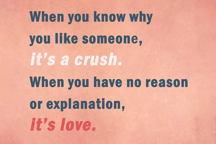 Crush vs. love, relationship quotes