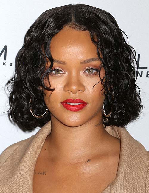 Wet Curly Bob