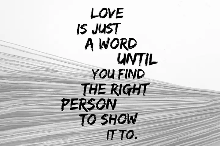 Finding the right person to love, relationship quotes