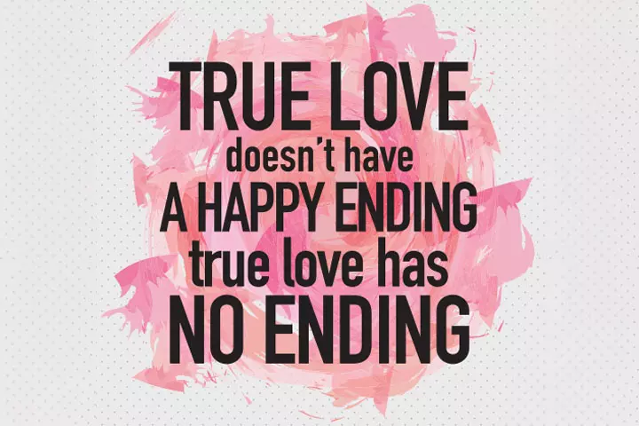 True love has no ending, relationship quotes