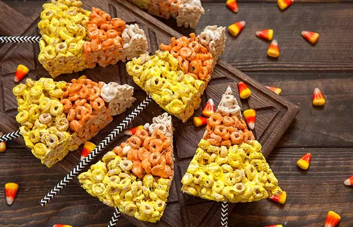 4. Candy Corn Crispies