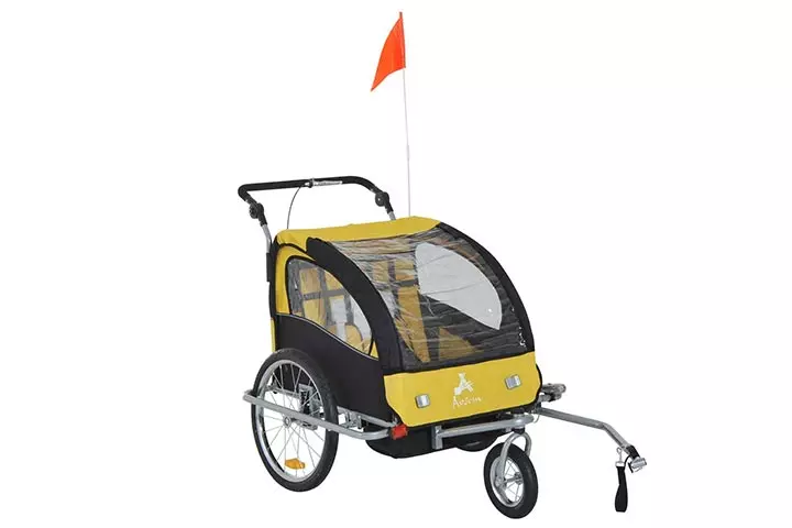 Aosom Elite II 3in1 Double Child Bike Trailer