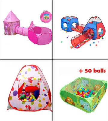 Get a ball pit and watch the children run, jump, bounce, and play in a matter of minutes.