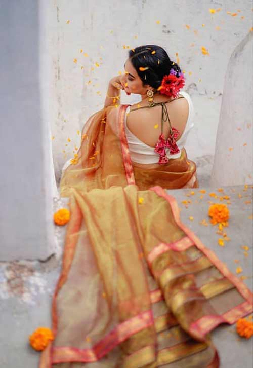 Chanderi saree Chanderi saree