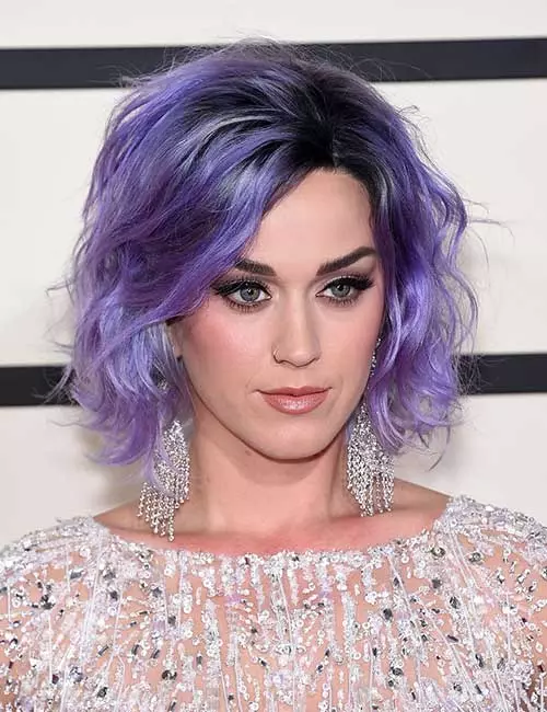 Intense Lilac Layered Bob