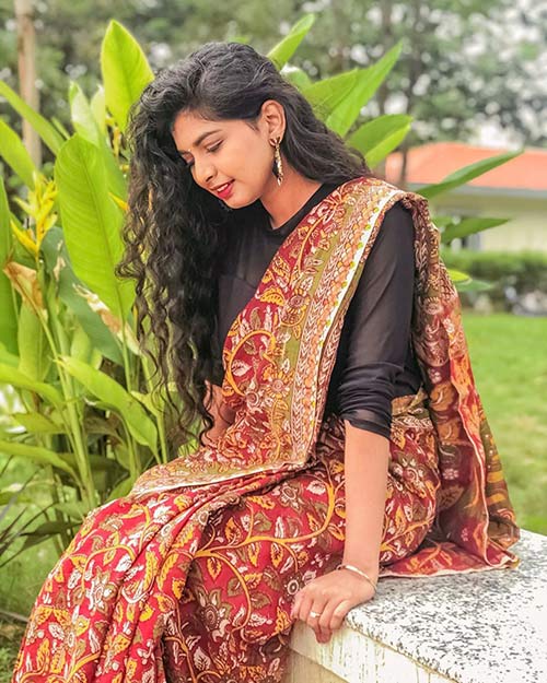 Kalamkari saree Kalamkari saree