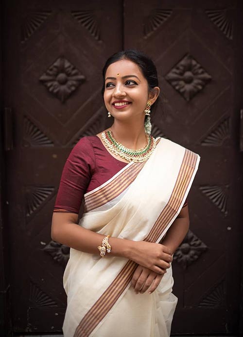 Kasavu saree Kasavu saree