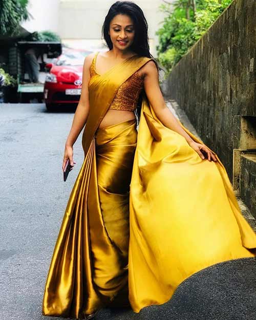 Midnight copper saree Midnight copper saree