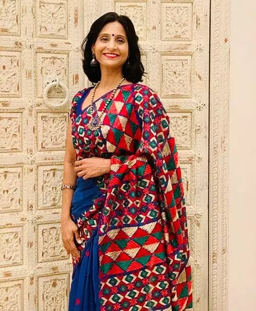 Phulkari saree