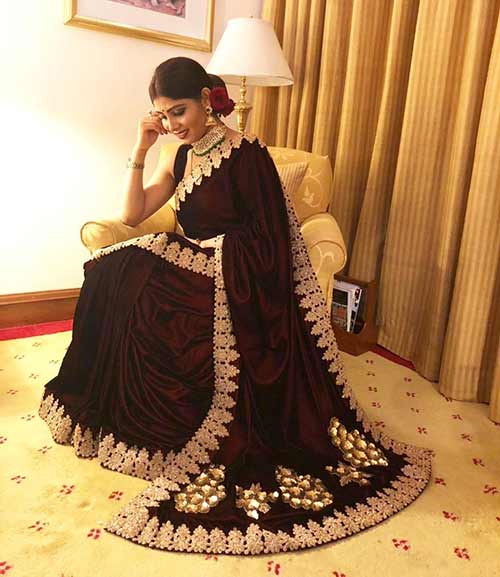 Rich velvet saree Rich velvet saree
