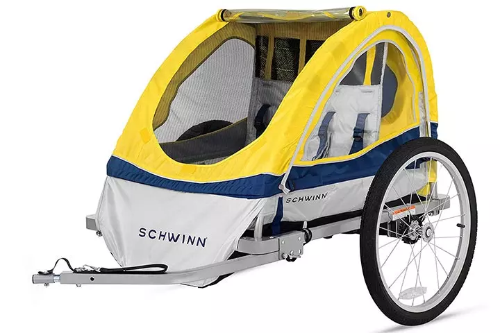 Schwinn Echo KidsChild Double Tow Behind Bicycle Trailer