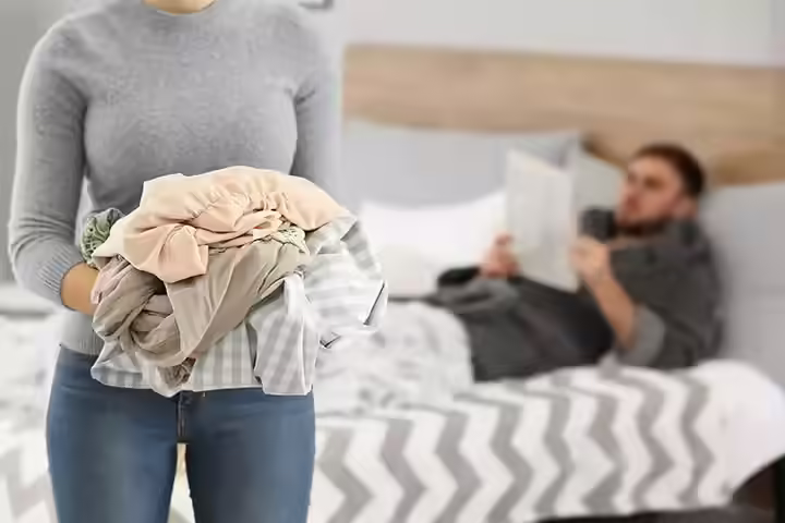 Throwing A Wet Towel On The Bed