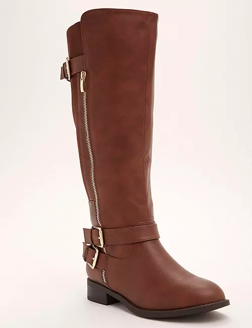 Torrid Brown Brushed Faux Leather Tall Boot