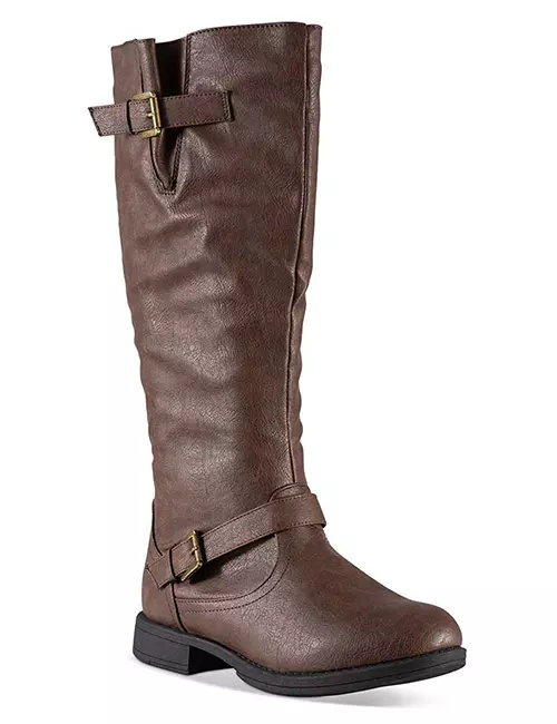 Twisted Women's Amira Wide Calf, Knee-High Riding Boots