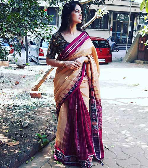Two-piece glamour saree Two-piece glamour saree