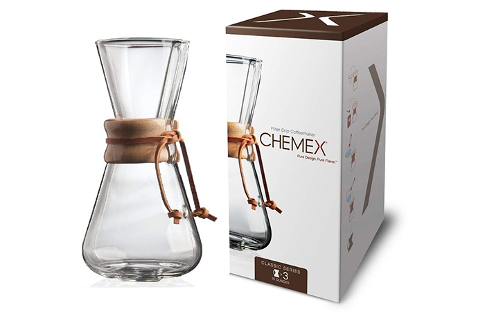 Glass Coffeemaker Chemex Classic Pour-Over Glass Coffeemaker