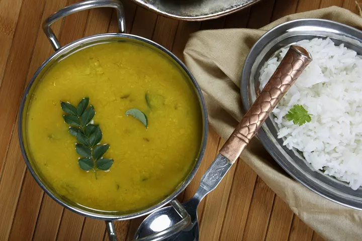 Dal and soup rice