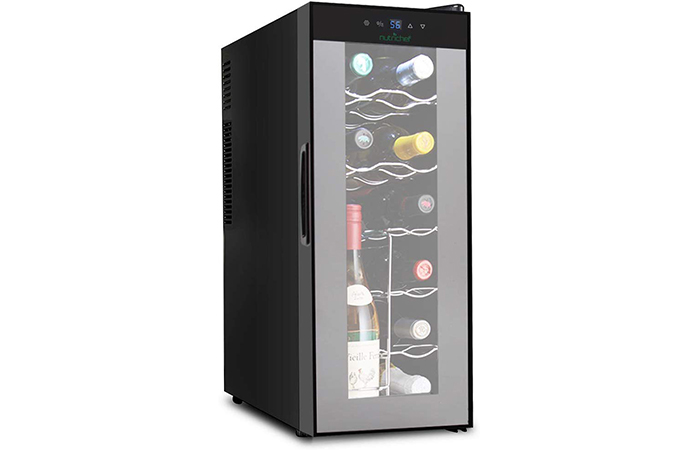 Thermoelectric Wine Refrigerator NutriChef Nutrichef Thermoelectric Wine Refrigerator