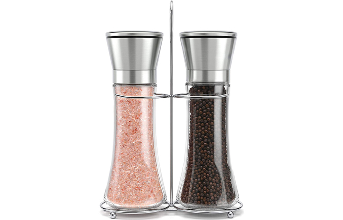 Salt And Pepper Grinder Set Stainless Steel Salt And Pepper Grinder Set