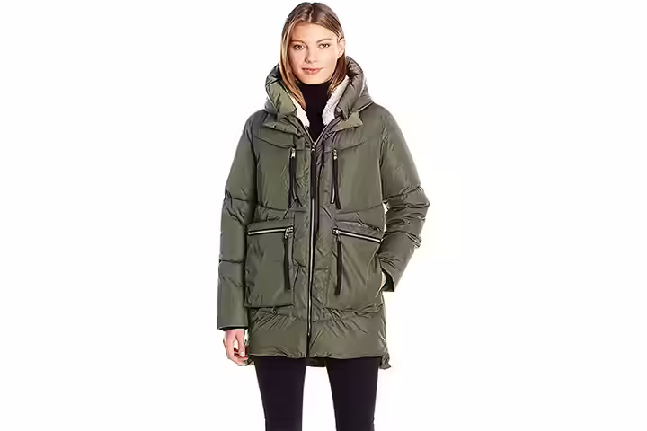 Steve Madden Womens Puffer