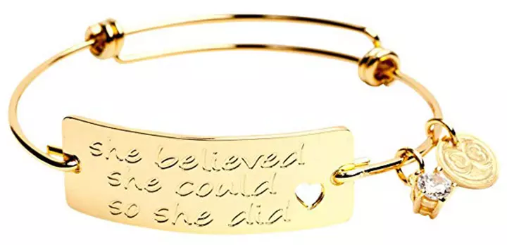 Baubelle Expandable Inspirational Charm Bracelet