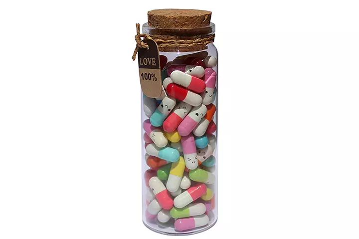 Infmetry Capsule Letters Message In A Bottle Glass Favor Bottle