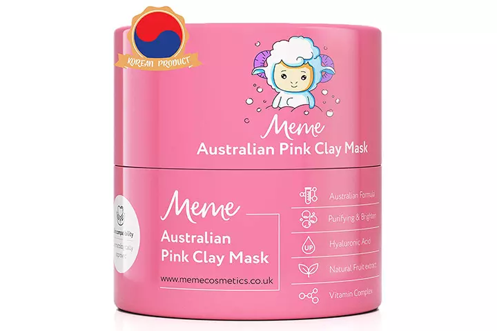 MeMe Australian Pink Clay Face Mask