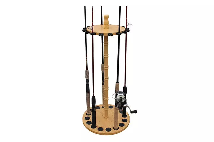 Rush Creek Creations fishing rod storage rack