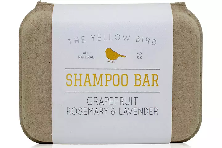 The Yellow Bird Grapefruit, Rosemary, and Lavender Shampoo Bar