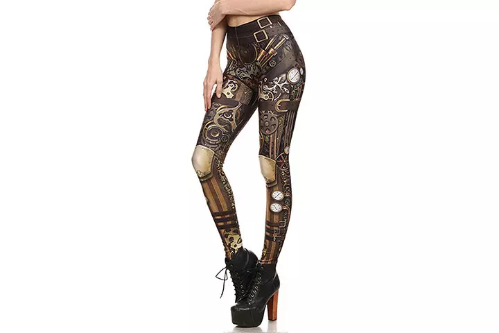 Women Steampunk Retro Leggings