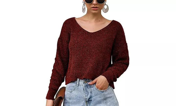 BTFBM Women V-Neck Sweater