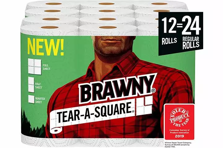 Brawny Tear-A-Square Paper Towels