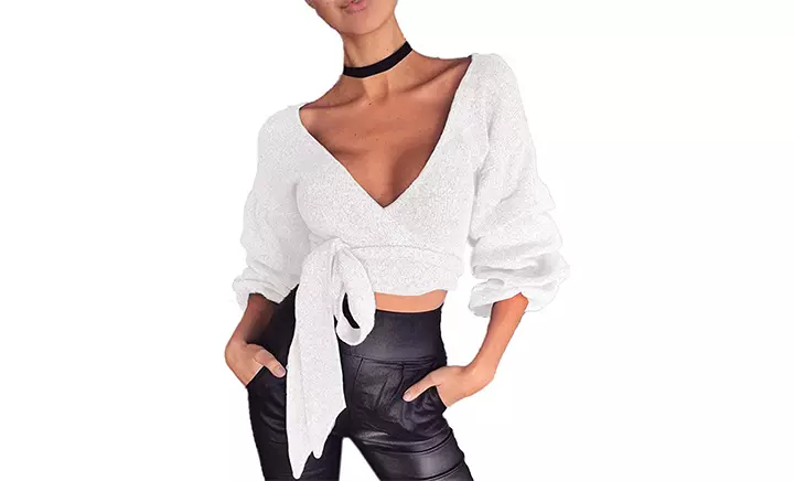 Famulily Wrap Crop Top