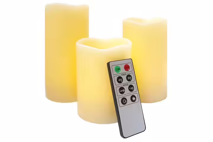 Flameless LED Moon Candles with Remote Control