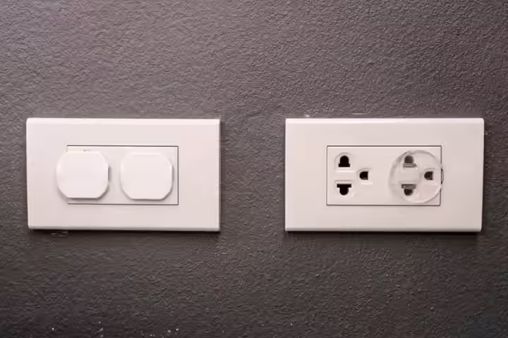 Keep Electrical Outlets Covered & use bacteria-killing paint Keep Electrical Outlets Covered & use bacteria-killing paint