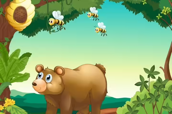 The bear and the bees