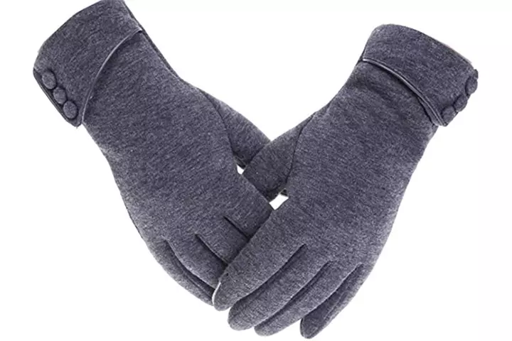 Tomily Women’s Touch Screen Phone Fleece Windproof Gloves