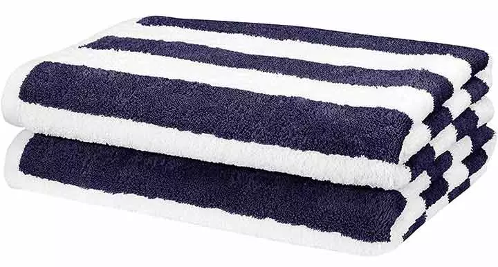 AmazonBasics Cabana Stripe Beach Towel