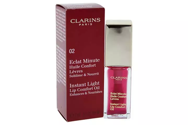 Clarins Instant Light Lip Comfort Oil, Raspberry