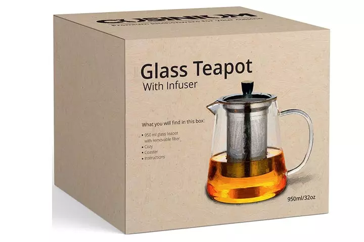 CusiniumStovetop Safe Teapot With Infuser