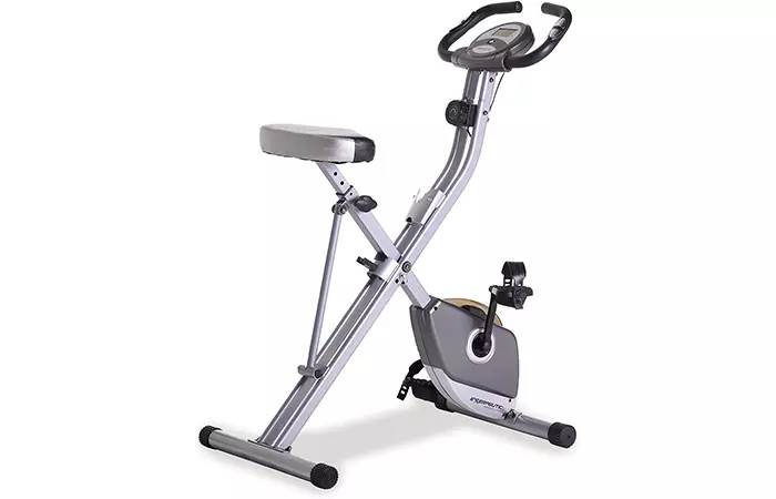 Exerpeutic Folding Magnetic Upright Exercise Bike