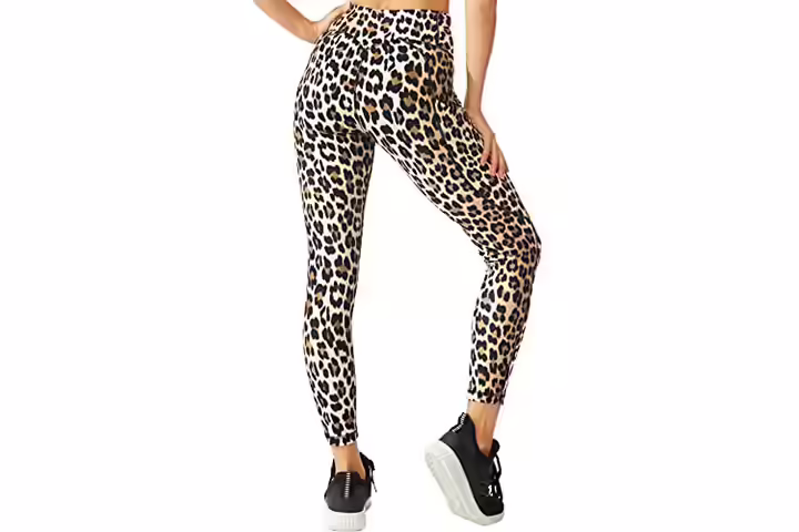 FITTIN Printed Yoga Leggings For Women With Pocket