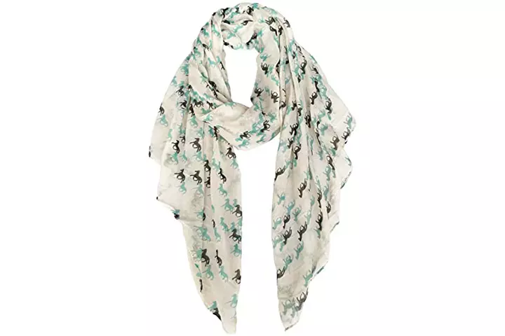 Horse Print Scarf For Women From E-Clover