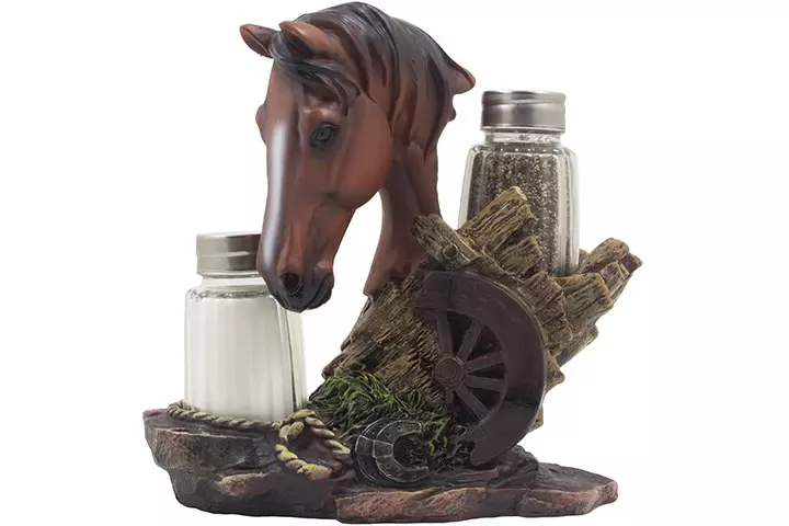 Horse Statue Salt And Pepper Shaker Set