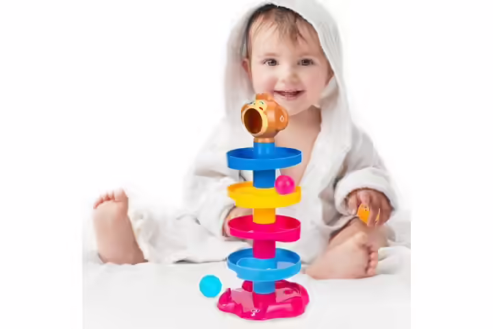 Jiada Swirl Ball Ramp Educational Toy Rolling Ball
