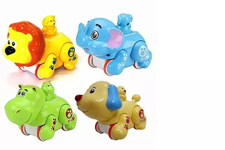  Mayatra Colorful Press and Go Friction Animal Toy