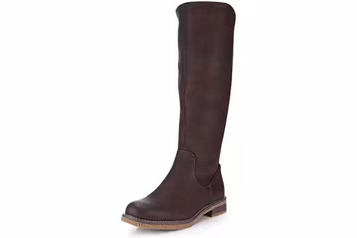 Minever Women's Knee High Riding Boots, Low Heel