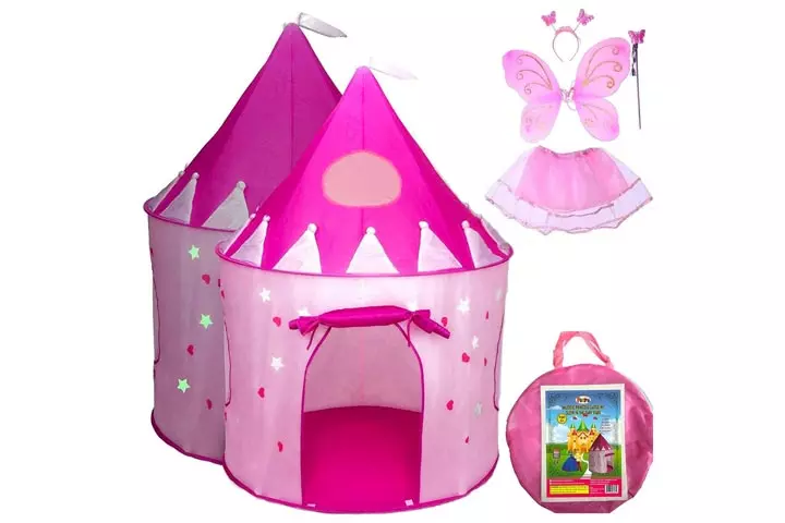 Playz Pop Up Castle And Dress Up Costume