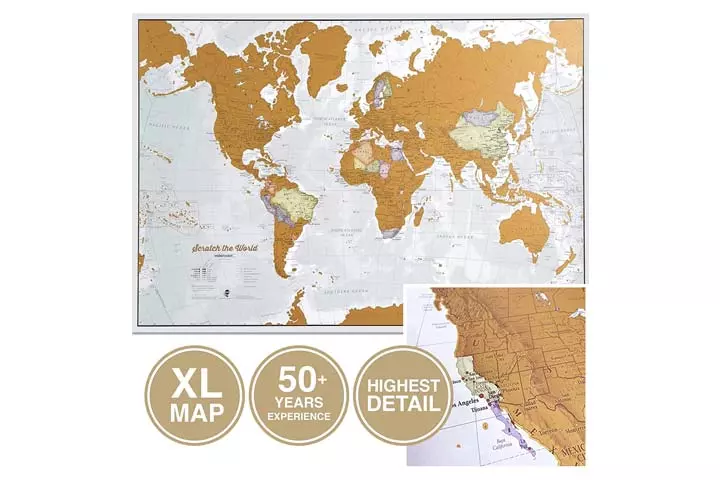 Scratch The World Travel Map